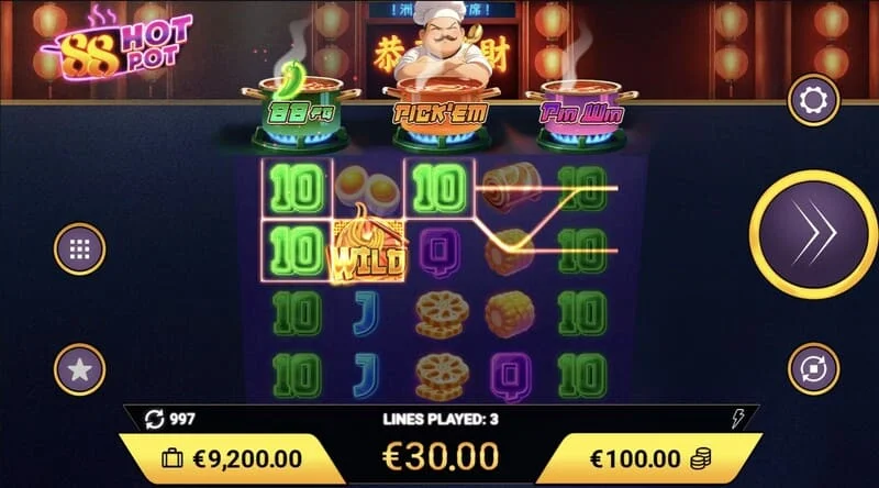 88 Hot Pot - bua le Wild ar an gceathrú ríl